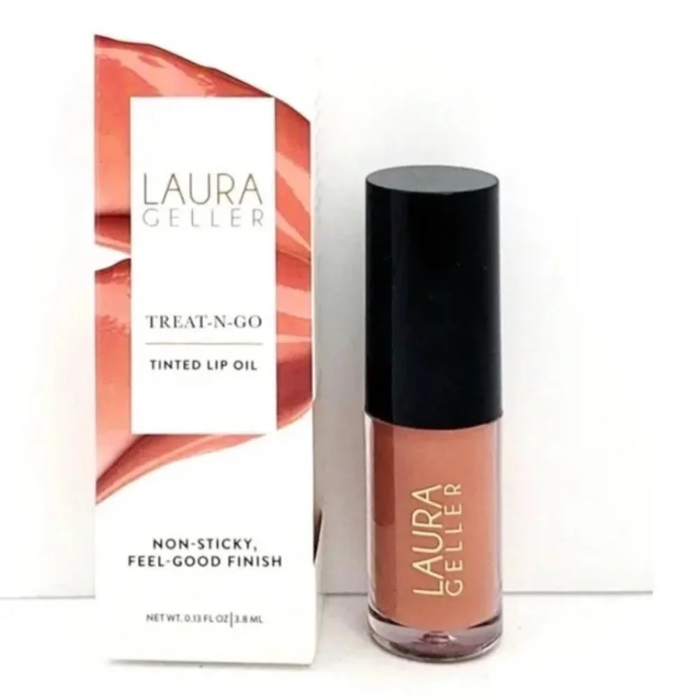 Laura Geller Treat N Go TINTED LIP OIL - Crunch Time Non-Sticky Hydrating NEW